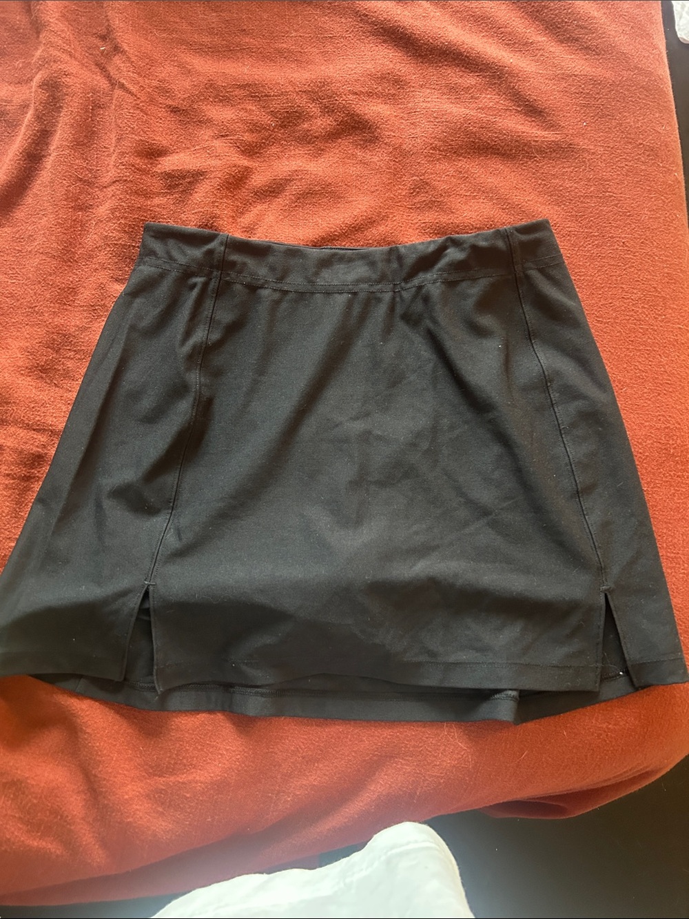 Outdoor Voices Black Mini Skirt with Front Slits